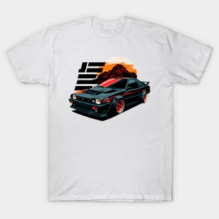 80s Japan Retro Drift Car T-Shirt